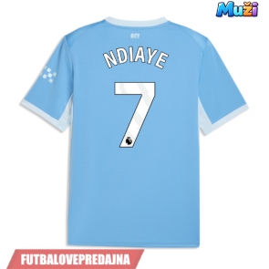 Lacne Muži Futbalové dres Manchester City Iliman Ndiaye #7 2026-27 Krátky Rukáv - Domáci